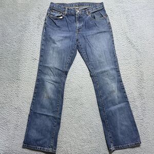 Ralph Lauren kelly jean 6903 Wax  size 8 x32‎ waist 30" mid-rise inseam 30" boot
